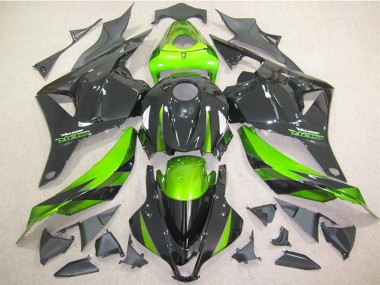 Lojas Carenagem Moto Honda CBR600RR 2009-2012 - Verde Preto Brilhante