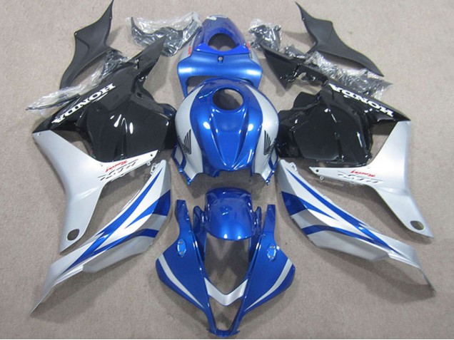 Lojas Carenagens Moto Honda CBR600RR 2009-2012 - Prata Azul Preto Brilhante