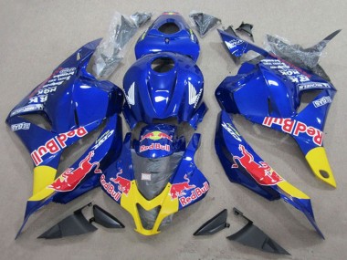 Lojas Carenagens Moto Honda CBR600RR 2009-2012 - Azul Amarelo Red Bull