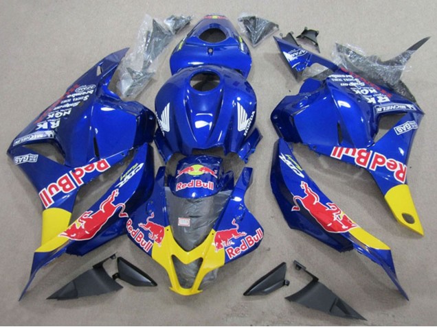 Lojas Carenagens Moto Honda CBR600RR 2009-2012 - Azul Amarelo Red Bull