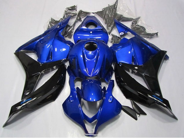 Lojas Carenagens Moto Honda CBR600RR 2009-2012 - Azul Preto Brilhante