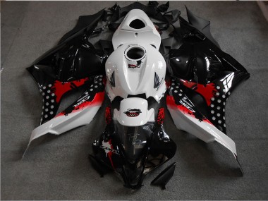 Lojas Carenagem Moto Honda CBR600RR 2009-2012 - Branco Vermelho Preto Brilhante