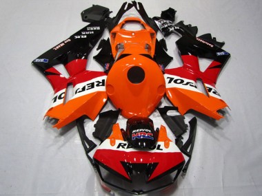 Lojas Kits Carenagens Moto Honda CBR600RR 2013-2023 - Laranja Branco Vermelho Preto Brilhante Repsol