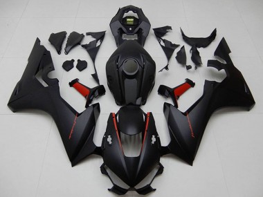 Lojas Carenagem Moto Honda CBR1000RR 2017-2023 - Preto Fosco Vermelho