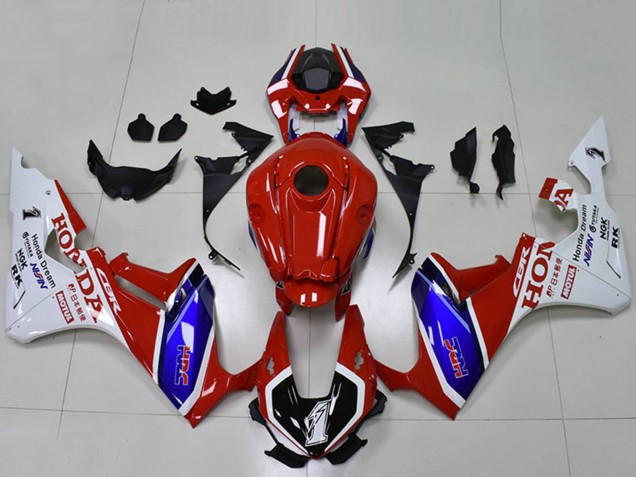 Lojas Carenagem Moto Honda CBR1000RR 2017-2023 - Branco Vermelho Azul Preto HRC