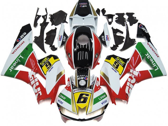 Lojas Carenagens Moto Honda CBR1000RR 2012-2016 - Branco Vermelho Amarelo Verde Linhaar Viar 6