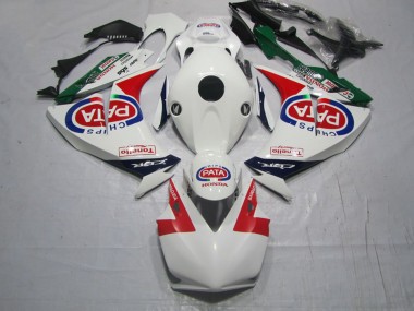 Lojas Carenagens Moto Honda CBR1000RR 2012-2016 - Branco Vermelho Azul Verde PATA