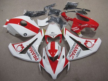 Lojas Carenagens Moto Honda CBR1000RR 2008-2011 - Branco Vermelho Pramac