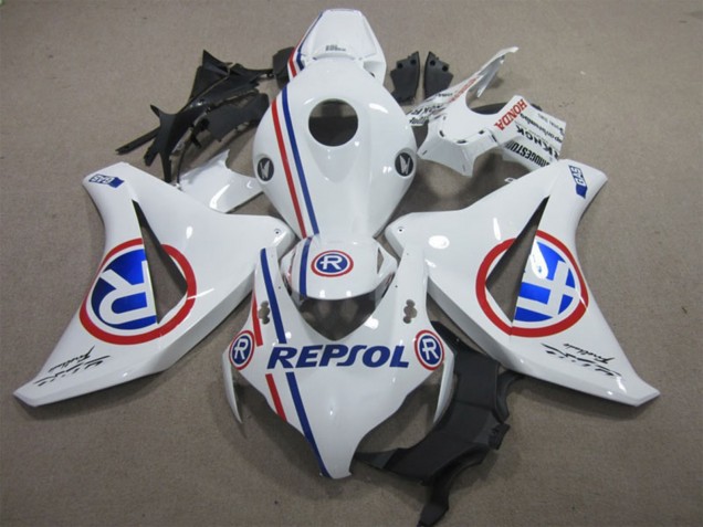 Lojas Carenagens Moto Honda CBR1000RR 2008-2011 - Branco Vermelho Azul Repsol