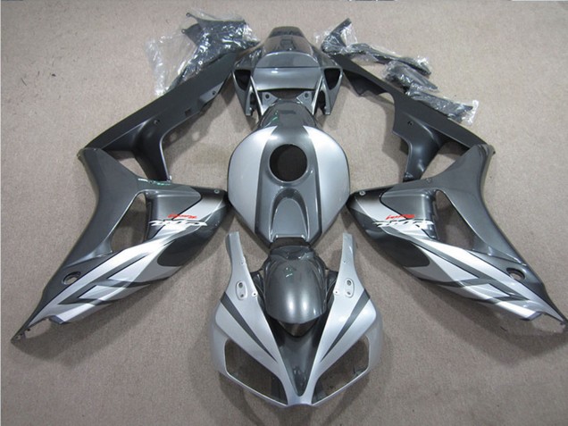 Lojas Carenagens Moto Honda CBR1000RR 2006-2007 - Prata Cinzento Preto Fosco Fireblade