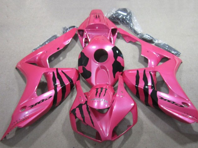 Lojas Carenagens Moto Honda CBR1000RR 2006-2007 - Rosa Preto Monstro
