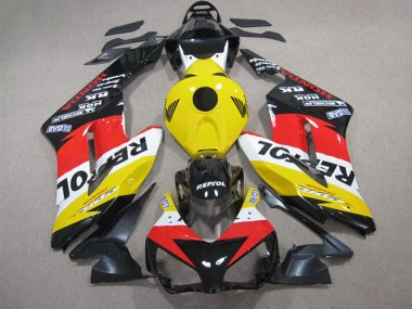 Lojas Carenagem Moto Honda CBR1000RR 2004-2005 - Amarelo Branco Vermelho Preto Brilhante Repsol