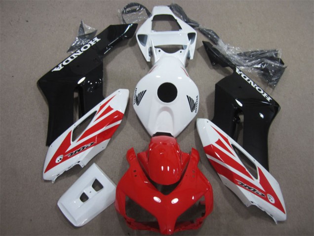 Lojas Kits Carenagem Moto Honda CBR1000RR 2004-2005 - Branco Vermelho Preto Brilhante