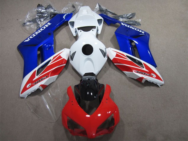Lojas Carenagem Moto Honda CBR1000RR 2004-2005 - Branco Vermelho Azul