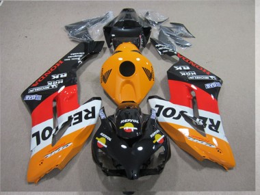 Lojas Kits Carenagens Moto Honda CBR1000RR 2004-2005 - Laranja Branco Vermelho Preto Brilhante Repsol