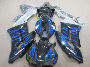Lojas Carenagens Moto Honda CBR1000RR 2004-2005 - Preto Brilhante Azul Chama