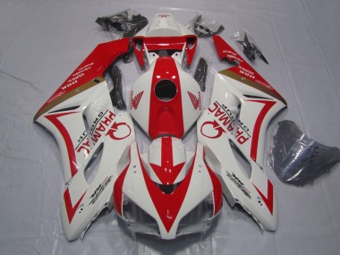 Lojas Carenagens Moto Honda CBR1000RR 2004-2005 - Branco Vermelho Pramac