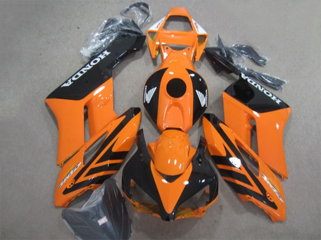 Lojas Carenagem Moto Honda CBR1000RR 2004-2005 - Laranja Preto Brilhante
