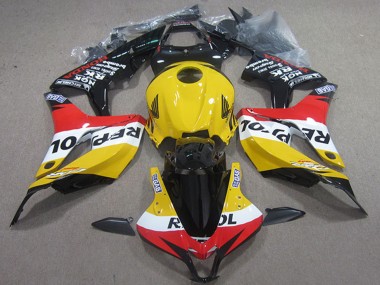 Lojas Carenagens Moto Honda CBR1000RR 2004-2005 - Amarelo Branco Vermelho Preto Brilhante Repsol