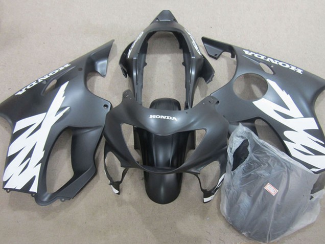 Lojas Carenagens Moto Honda CBR600 F4 1999-2000 - Preto Fosco Vermelho Decalques
