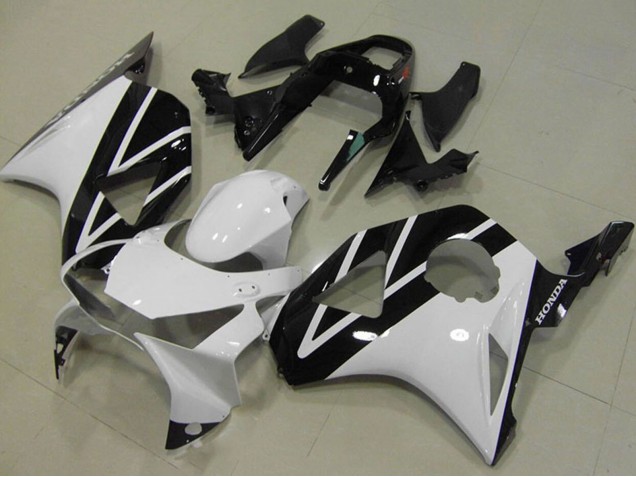 Lojas Carenagem Moto Honda CBR900RR 954 2002-2003 - Branco Preto Brilhante
