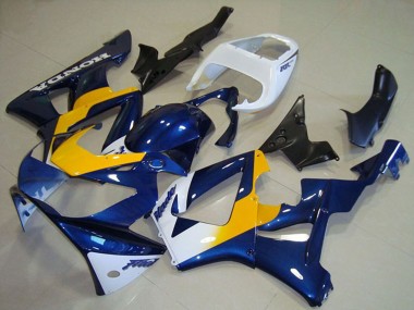 Lojas Carenagens Moto Honda CBR900RR 929 2000-2001 - Branco Azul Amarelo