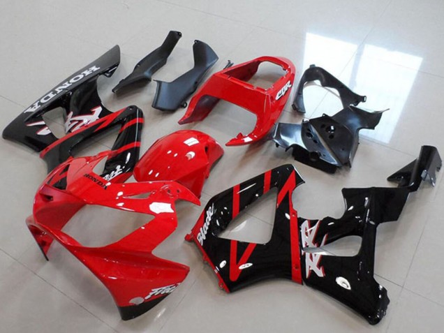 Lojas Carenagens Moto Honda CBR900RR 929 2000-2001 - Vermelho Preto Brilhante Listra