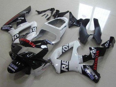 Lojas Carenagens Moto Honda CBR900RR 929 2000-2001 - Branco Preto Brilhante Vermelho Repsol