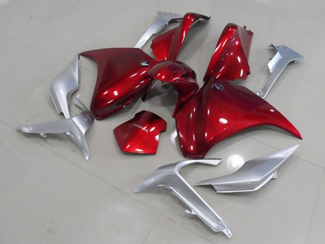 Lojas Carenagens Moto Honda VFR 1200 2010-2014 - Prata Vermelho