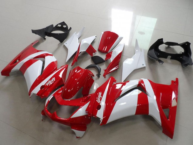 Lojas Carenagens Moto Kawasaki ZX250R 2008-2012 - Branco Vermelho