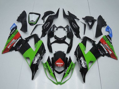 Lojas Carenagens Moto Kawasaki ZX6R 2013-2018 - Preto Brilhante Verde Vermelho Azul Motocard