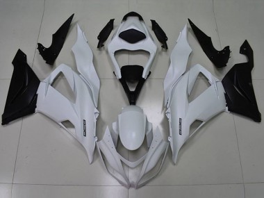 Lojas Carenagens Moto Kawasaki ZX6R 2013-2018 - Branco Preto 636