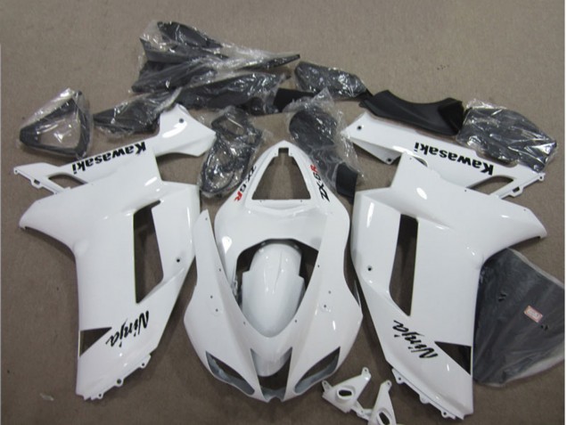 Lojas Carenagens Moto Kawasaki ZX6R 2007-2008 - Branco