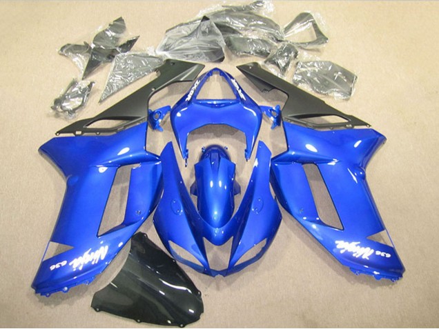 Lojas Carenagens Moto Kawasaki ZX6R 2007-2008 - Azul Ninja 636