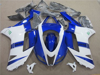 Lojas Carenagens Moto Kawasaki ZX6R 2007-2008 - Azul Branco Monstro