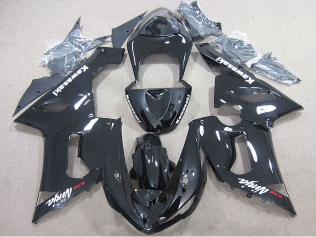 Lojas Carenagem Moto Kawasaki ZX6R 2005-2006 - Preto Brilhante