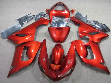 Lojas Carenagem Moto Kawasaki ZX6R 2005-2006 - Vermelho