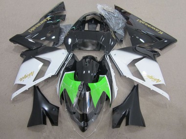 Lojas Carenagens Moto Kawasaki ZX10R 2004-2005 - Preto Branco Ouro Ninja