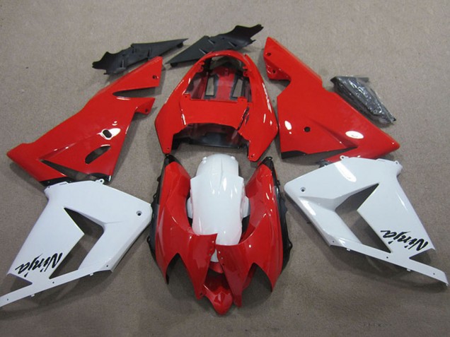 Lojas Carenagens Moto Kawasaki ZX10R 2004-2005 - Vermelho Branco Ninja