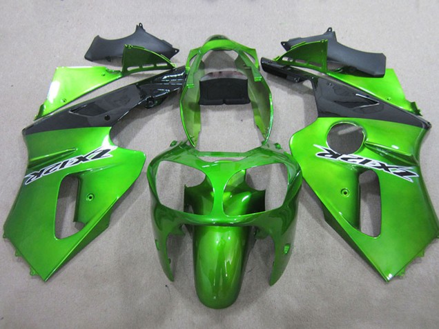 Lojas Carenagens Moto Kawasaki ZX12R 2000-2001 - Verde Preto Fosco