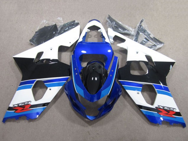 Lojas Carenagens Moto Suzuki GSXR 600 2004-2005 - Branco Azul Preto Vermelho