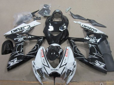 Lojas Carenagens Moto Suzuki GSXR 600 2006-2007 - Branco Preto Corona Extra Motul