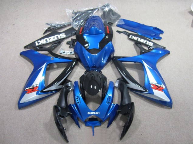 Lojas Carenagens Moto Suzuki GSXR 600 2006-2007 - Azul Branco Preto Brilhante Vermelho