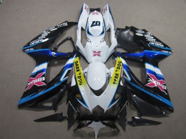 Lojas Carenagens Moto Suzuki GSXR 600 2008-2010 - Branco Azul Preto Amarelo Dark Dog Rosa X
