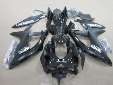 Lojas Carenagens Moto Suzuki GSXR 600 2008-2010 - Preto Brilhante Branco