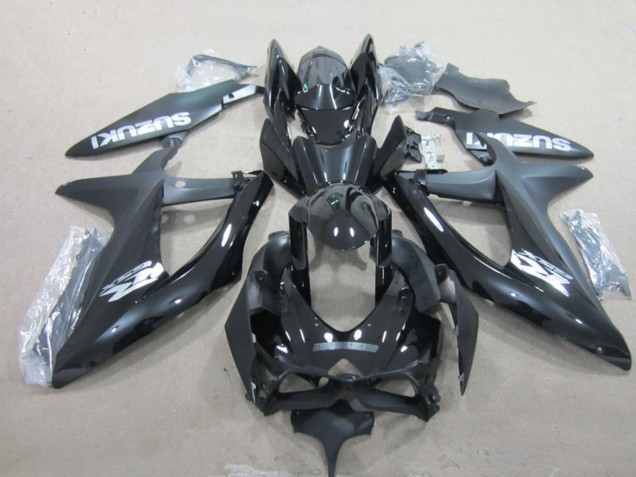 Lojas Carenagens Moto Suzuki GSXR 600 2008-2010 - Preto Brilhante Branco