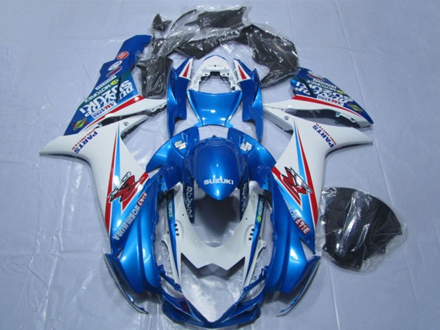 Lojas Carenagens Moto Suzuki GSXR 600 2011-2024 - Azul Branco