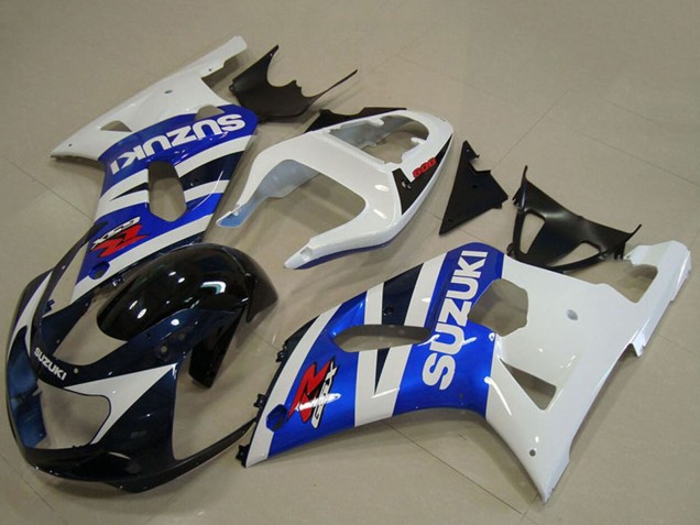 Lojas Carenagens Moto Suzuki GSXR 750 2001-2003 - Branco Azul Preto Brilhante Vermelho