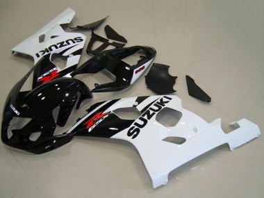 Lojas Carenagens Moto Suzuki GSXR 750 2004-2005 - Preto Brilhante Branco Vermelho