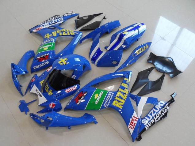 Lojas Carenagens Moto Suzuki GSXR 750 2006-2007 - Azul Branco Verde Preto Ouro Rizla